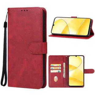 For Realme C61 Leather Phone Case(Red)