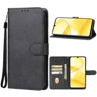 For Realme C61 Leather Phone Case(Black)