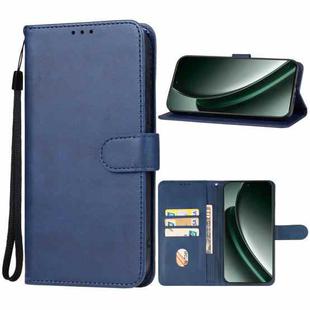 For Realme GT 6 Leather Phone Case(Blue)