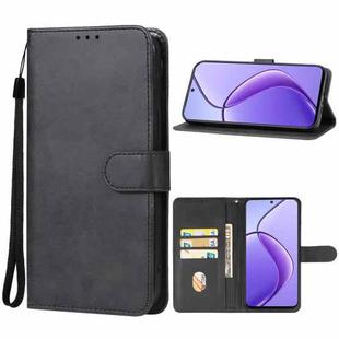 For Realme 12 4G Leather Phone Case(Black)