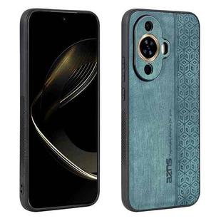 For Huawei nova 11 AZNS 3D Embossed Skin Feel Phone Case(Dark Green)