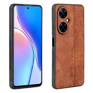 For Huawei Maimang 20 AZNS 3D Embossed Skin Feel Phone Case(Brown)