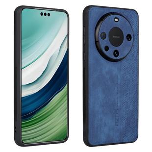 For Huawei Mate 60 AZNS 3D Embossed Skin Feel Phone Case(Sapphire Blue)