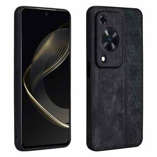 For Huawei Enjoy 70 AZNS 3D Embossed Skin Feel Phone Case(Black)