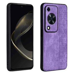 For Huawei Enjoy 70 AZNS 3D Embossed Skin Feel Phone Case(Purple)