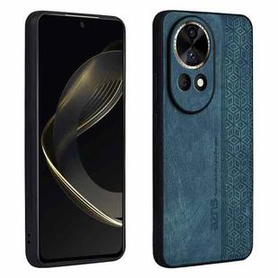For Huawei nova 12 AZNS 3D Embossed Skin Feel Phone Case(Dark Green)