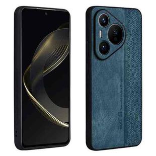 For Huawei Pura 70 AZNS 3D Embossed Skin Feel Phone Case(Dark Green)