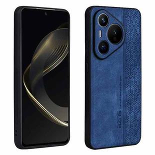 For Huawei Pura 70 Pro AZNS 3D Embossed Skin Feel Phone Case(Sapphire Blue)