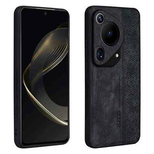 For Huawei Pura 70 Ultra AZNS 3D Embossed Skin Feel Phone Case(Black)