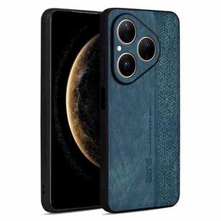 For Huawei Pura 80 5G AZNS 3D Embossed Skin Feel Phone Case(Dark Green)
