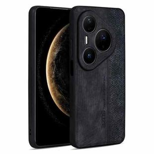 For Huawei Pura 80 Pro 5G AZNS 3D Embossed Skin Feel Phone Case(Black)