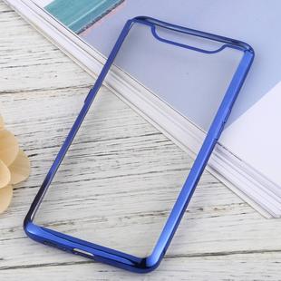 For Samsung Galaxy A80 Ultra-thin Plating TPU Protective Soft Case(Blue)