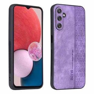 For Samsung Galaxy M14 AZNS 3D Embossed Skin Feel Phone Case(Purple)