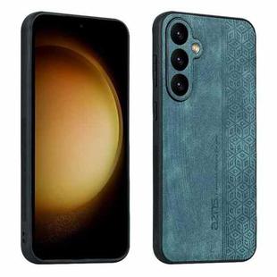 For Samsung Galaxy S23 FE 5G AZNS 3D Embossed Skin Feel Phone Case(Dark Green)