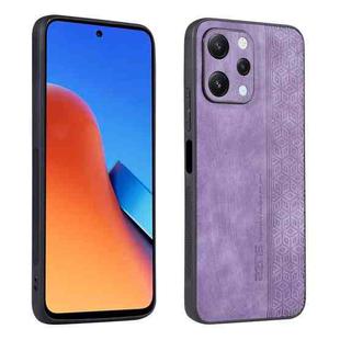 For Xiaomi Redmi 12 AZNS 3D Embossed Skin Feel Phone Case(Purple)