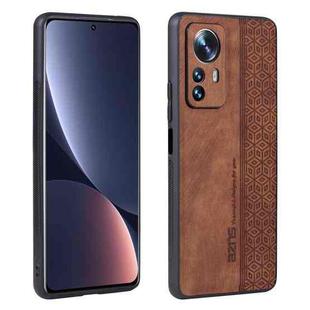 For Xiaomi Redmi Note 12s AZNS 3D Embossed Skin Feel Phone Case(Brown)