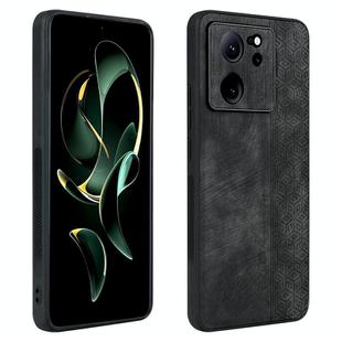 For Xiaomi 13T / 13T Pro / Redmi K60 Ultra AZNS 3D Embossed Skin Feel Phone Case(Black)