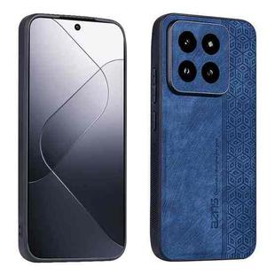 For Xiaomi 14 Pro AZNS 3D Embossed Skin Feel Phone Case(Sapphire Blue)