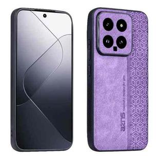 For Xiaomi 14 AZNS 3D Embossed Skin Feel Phone Case(Purple)