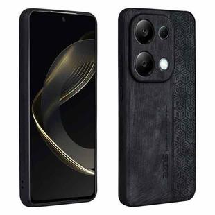 For Xiaomi Redmi Note 13 Pro 4G AZNS 3D Embossed Skin Feel Phone Case(Black)