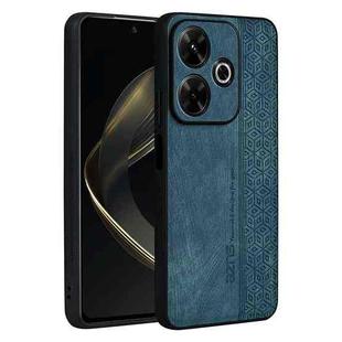 For Xiaomi Redmi 13 4G Global AZNS 3D Embossed Skin Feel Phone Case(Dark Green)