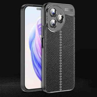 For Honor X50i+ Litchi Texture Shockproof TPU Phone Case(Black)