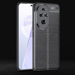 For Honor 200 Pro Litchi Texture Shockproof TPU Phone Case(Black)