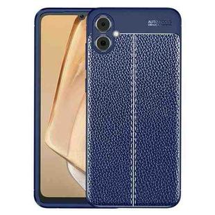 For Samsung Galaxy A05 Litchi Texture Shockproof TPU Phone Case(Blue)