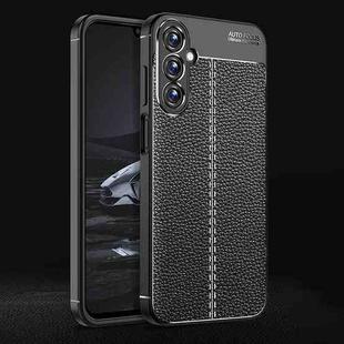For Samsung Galaxy A15 Litchi Texture Shockproof TPU Phone Case(Black)