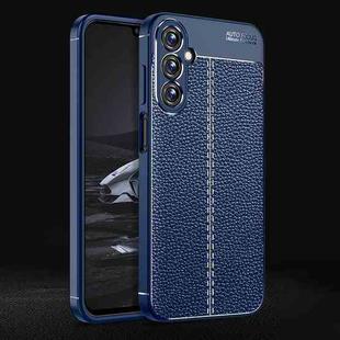 For Samsung Galaxy A15 Litchi Texture Shockproof TPU Phone Case(Blue)