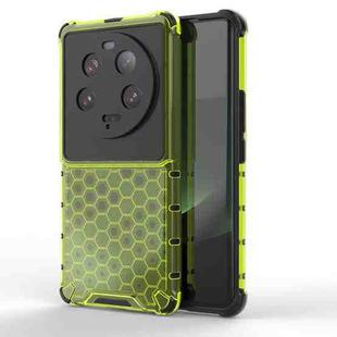 For Xiaomi 13 Ultra Shockproof Honeycomb PC + TPU Phone Case(Green)
