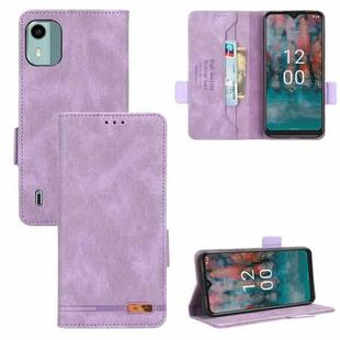 For Nokia C12 / C12 Pro / C12 Plus Magnetic Clasp Leather Phone Case(Purple)