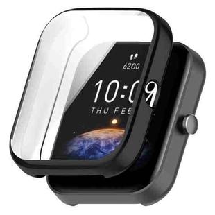 For Amazfit Bip 3 / Bip 3 Pro Universal Full Coverage TPU Electroplating Watch Protective Case(Black)