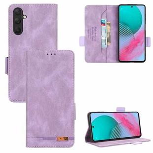 For Samsung Galaxy M54 5G Magnetic Clasp Leather Phone Case(Purple)