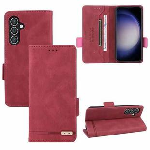 For Samsung Galaxy S23 FE 5G Magnetic Clasp Leather Phone Case(Red)