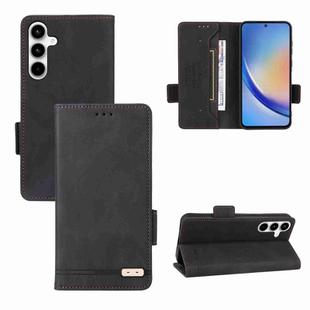 For Samsung Galaxy A35 5G Magnetic Clasp Leather Phone Case(Black)