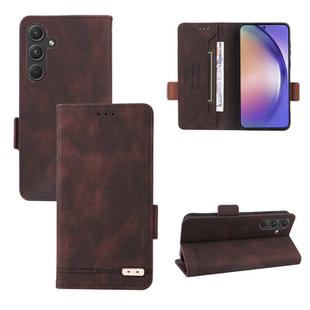 For Samsung Galaxy A55 5G Magnetic Clasp Leather Phone Case(Brown)