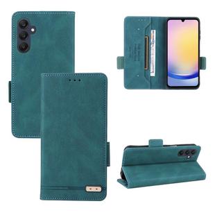 For Samsung Galaxy A25 5G Global Magnetic Clasp Leather Phone Case(Green)