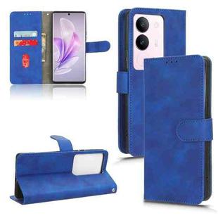 For vivo S17 5G Skin Feel Magnetic Flip Leather Phone Case(Blue)
