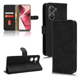 For vivo Y29e 5G Skin Feel Magnetic Flip Leather Phone Case(Black)