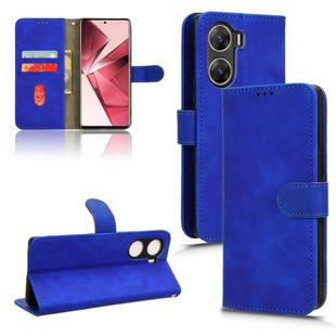 For vivo Y29e 5G Skin Feel Magnetic Flip Leather Phone Case(Blue)