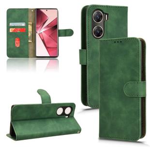 For vivo Y29e 5G Skin Feel Magnetic Flip Leather Phone Case(Green)