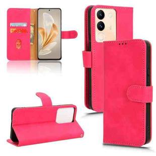 For vivo V29e 5G Skin Feel Magnetic Flip Leather Phone Case(Rose Red)
