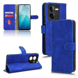 For vivo iQOO Z8 Skin Feel Magnetic Flip Leather Phone Case(Blue)