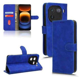 For vivo iQOO 12 Skin Feel Magnetic Flip Leather Phone Case(Blue)