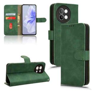 For vivo S18e Skin Feel Magnetic Flip Leather Phone Case(Green)