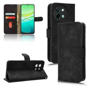 For vivo Y38 5G Skin Feel Magnetic Flip Leather Phone Case(Black)