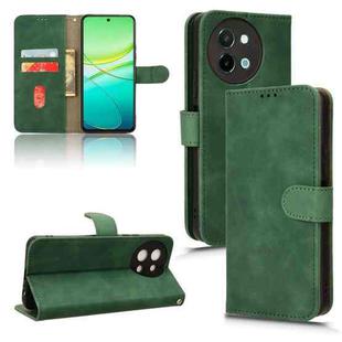 For vivo Y38 5G Skin Feel Magnetic Flip Leather Phone Case(Green)