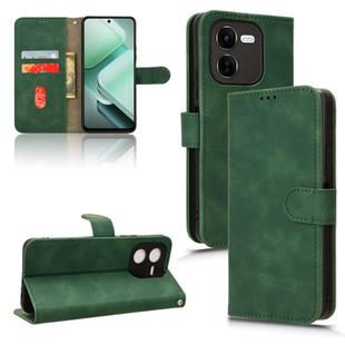 For vivo iQOO Z9X Skin Feel Magnetic Flip Leather Phone Case(Green)