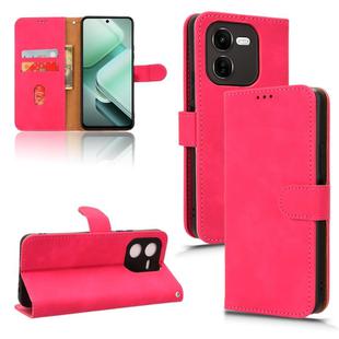 For vivo iQOO Z9X Skin Feel Magnetic Flip Leather Phone Case(Rose Red)